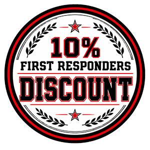 10% first responders discount badge